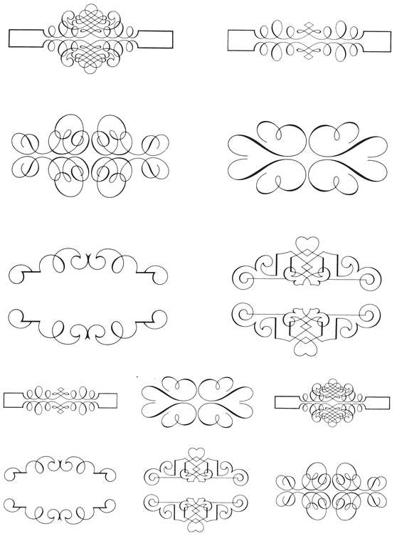 850 Calligraphic Ornaments for Designers and Craftsmen - photo 7