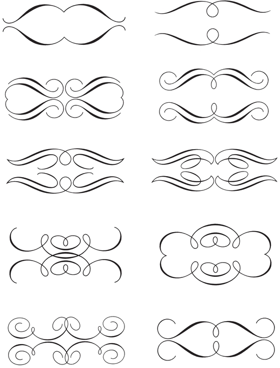 850 Calligraphic Ornaments for Designers and Craftsmen - photo 8