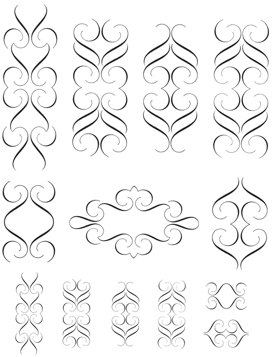 850 Calligraphic Ornaments for Designers and Craftsmen - photo 11