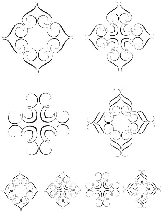 850 Calligraphic Ornaments for Designers and Craftsmen - photo 16