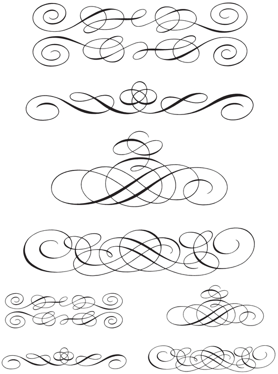 850 Calligraphic Ornaments for Designers and Craftsmen - photo 32