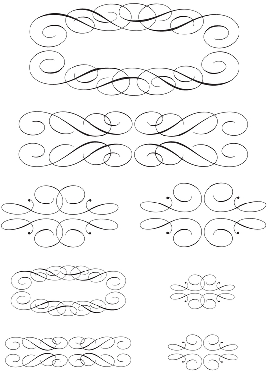 850 Calligraphic Ornaments for Designers and Craftsmen - photo 37