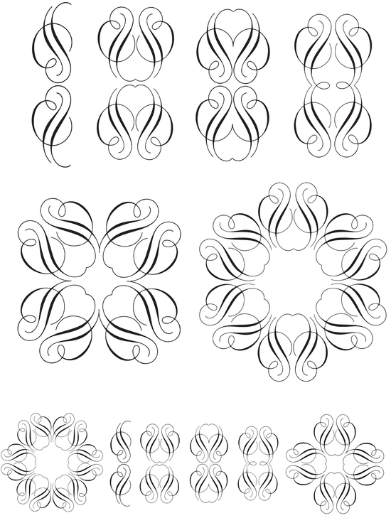 850 Calligraphic Ornaments for Designers and Craftsmen - photo 43