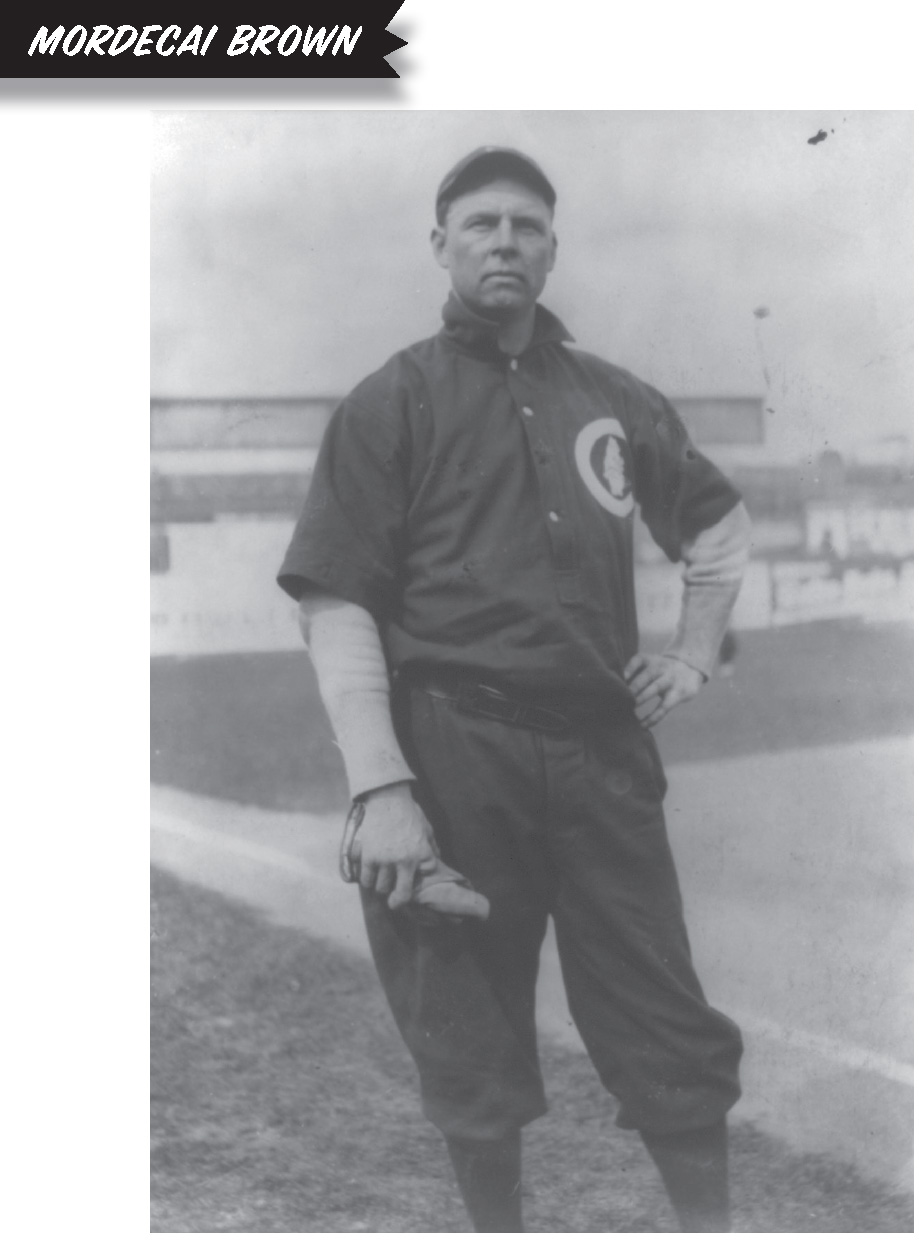 Pitcher Mordecai Three Finger Brown became one of the greatest pitchers in - photo 1