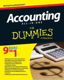 Kenneth BoydLita EpsteinMark P. Holtzman et al.John Wiley - Accounting All-in-One For Dummies