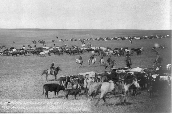 Image Credit Library of Congress Prints and Photographs Cowboys round up stray - photo 2