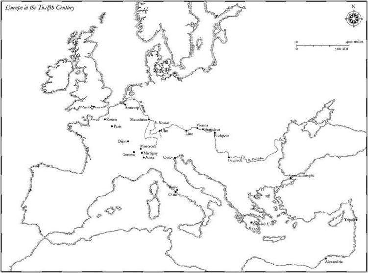 MAP III The Eastern Mediterranean and Holy Land in the Twelfth Century - photo 2