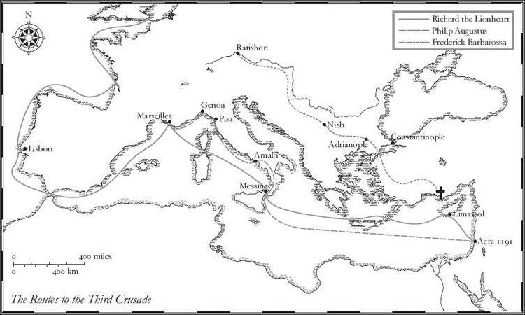 MAP V The Holy Land during the Third Crusade Introduction Towards the end - photo 10