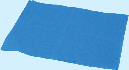 1 Fold the blue tissue paper or plastic table cover in half 2 Use - photo 3