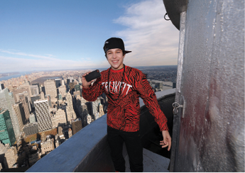 Austin visits the Empire State Building during a visit to New York City in late - photo 11