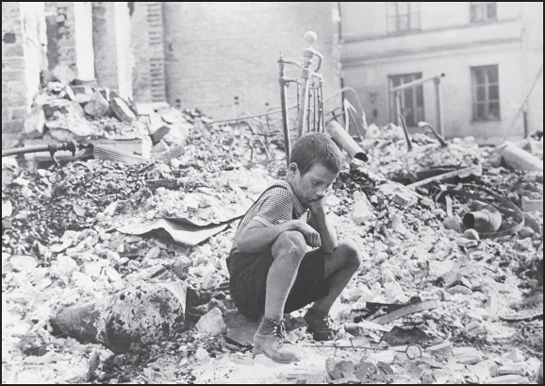 Image Credit Associated Press A young Polish boy sits among the ruins of his - photo 5