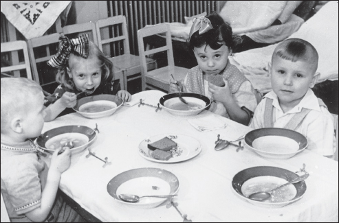 Lunch at my Leningrad nursery school I am second from the right 1959 - photo 5