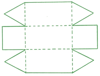 Triangular Prism Use a square and a triangle shape You will have to add tabs - photo 17