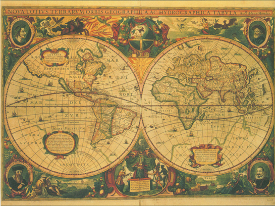 In 1633 Henricus Hondius published this world map based on the 1595 edition of - photo 5