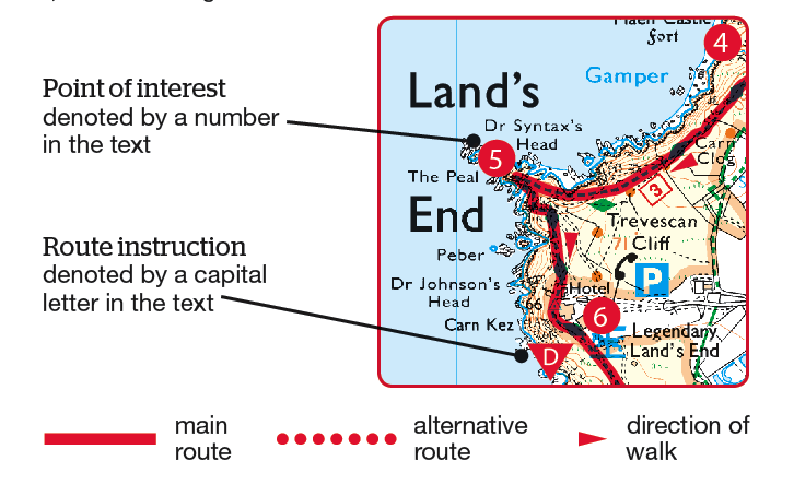 Key to walk symbols At the start of each walk there is a series of symbols that - photo 21
