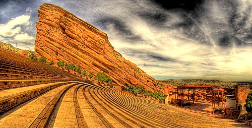 Red Rocks Amphitheatre Colorado Springs with its mighty Pikes Peak - photo 2