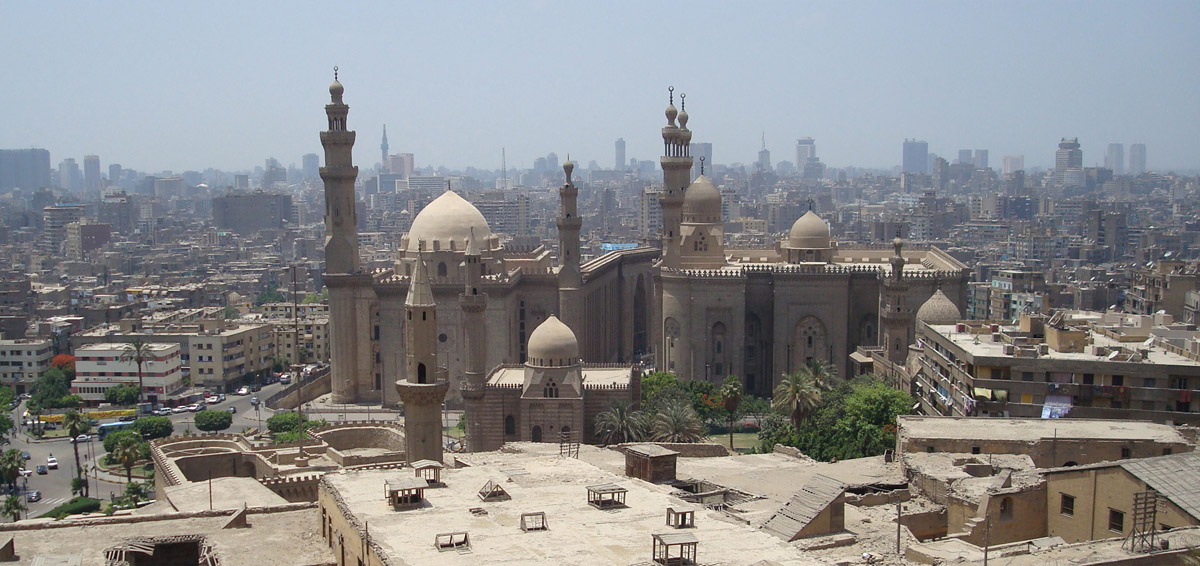 View of Cairo from the Citadel toward the dome of the Madrasa of Sultan Hasan - photo 4