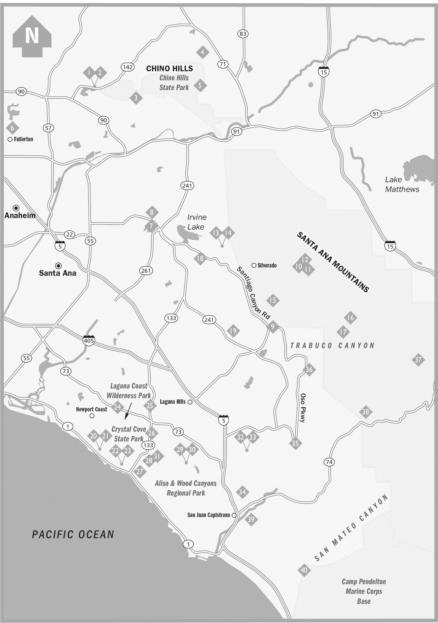 Orange County Map Legend OVERVIEW MAP KEY DISCLAIMER This book is - photo 2