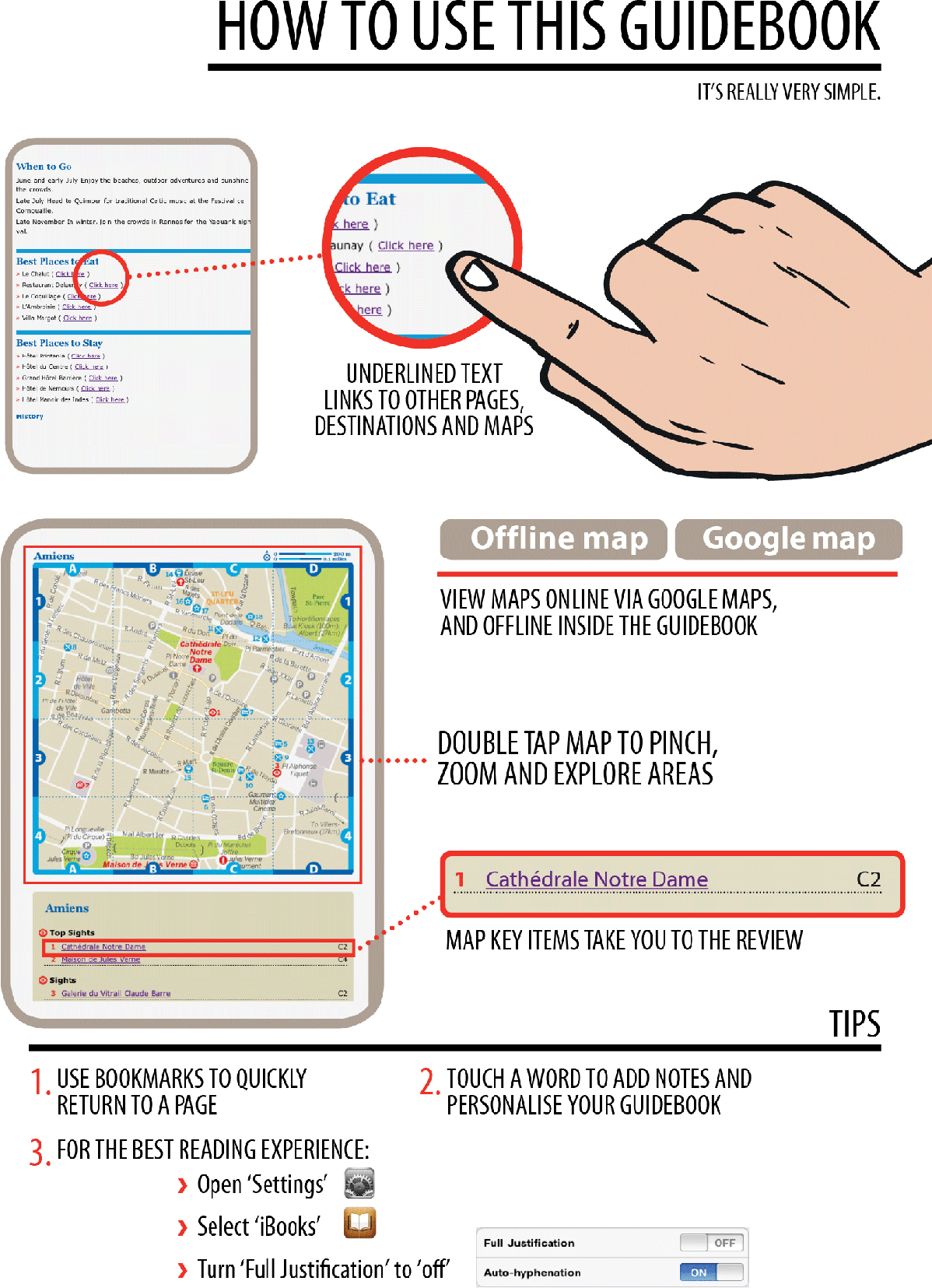 GETTING THE MOST OUT OF LONELY PLANET MAPS E-reader devices vary in their - photo 1