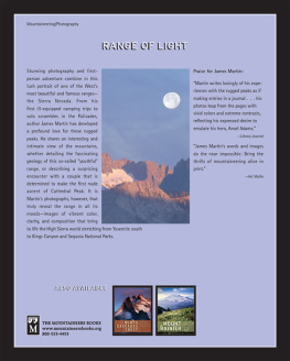 James Martin - Sierra. Notes & Images from the Range of Light