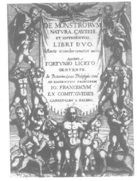 FRONTISPIECE TO FORTUNIO LICETI 1634 DE MONSTRORUM NATURA CAUSSIS ET - photo 2