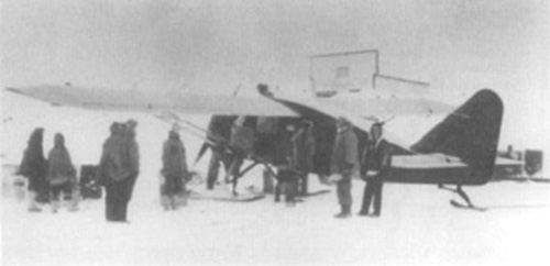 Wop Mays Bellanca aircraft here being loaded with supplies from the Aklavik - photo 4