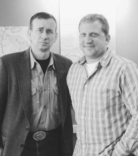 Phil right pictured with murder expert Lt Col Dave Grossman who wrote the - photo 3