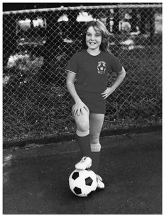 Young Carole Holman was good at many sports especially soccer Photo - photo 2