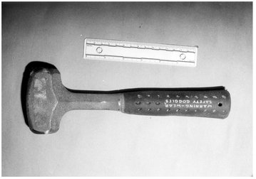 The bloody hammer used to bludgeon May Greineder Court file photo The - photo 11