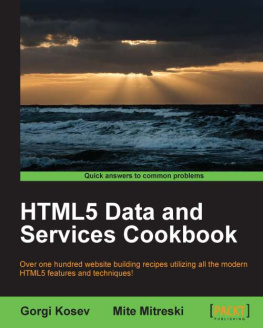 Gorgi Kosev - HTML5 Data and Services Cookbook