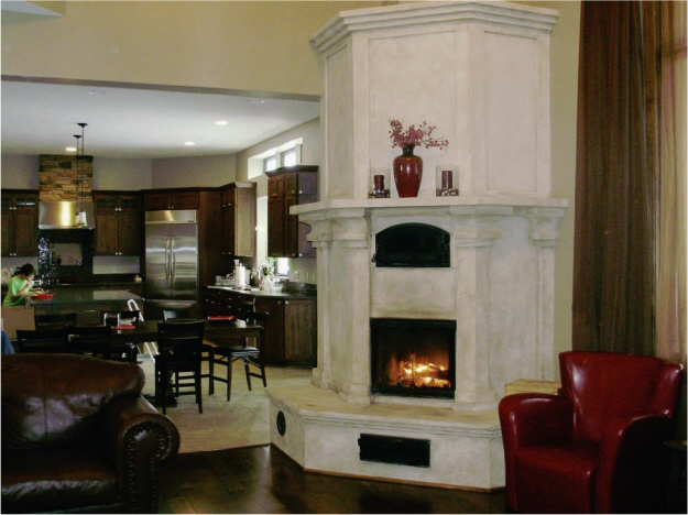 This masonry heater has an oven the upper arched door The heater is - photo 4