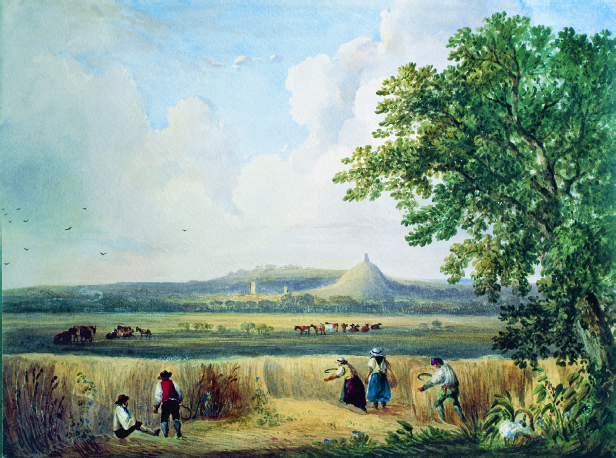 Above Painting of Sharpham Park and Glastonbury Tor Rev WW Wheatley 1843 - photo 6