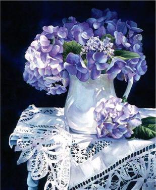 Hydrangea Melody 22 19 56cm 48cm Oil on board Private collection - photo 10