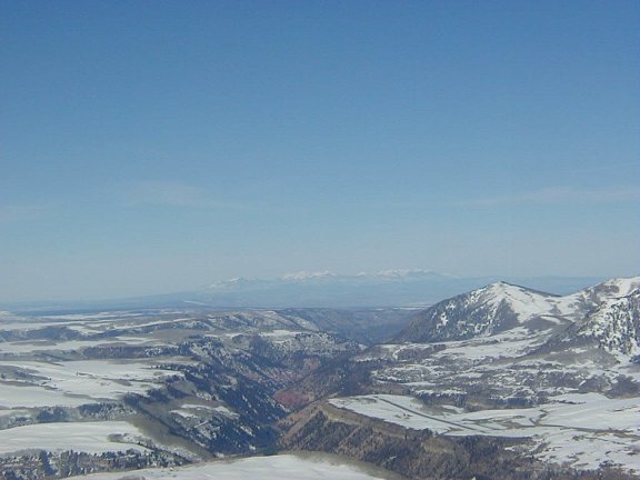 The view from See Forever ski run to the LaSalle Mountain range in Utah and - photo 2