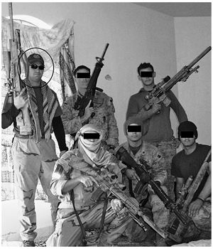 Fallujah in 04 Here I am with my 300 WinMag and some of the snipers I worked - photo 9