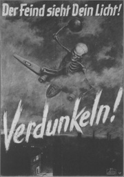 23 German propaganda poster 1943The enemy sees your light Black out - photo 29