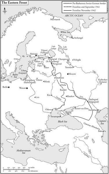 The Eastern FrontLeningrad region with frontlines as on 1 January - photo 1