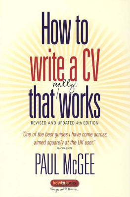 Paul McGee How to Write a Cv That Really Works