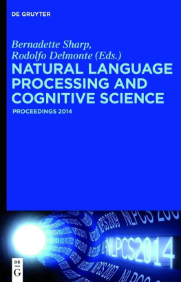 Bernadette Sharp Natural Language Processing and Cognitive Science