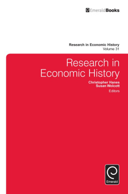 Christopher Hanes Research in Economic History