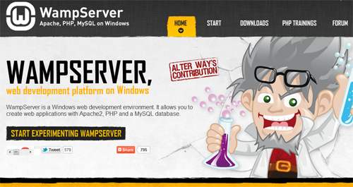 Click Start Experimenting WAMPServer This will bring you to the downloads - photo 2