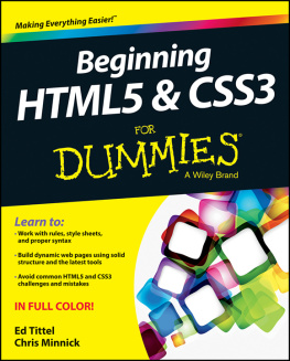 Ed Tittel - Beginning HTML5 & CSS3 for dummies