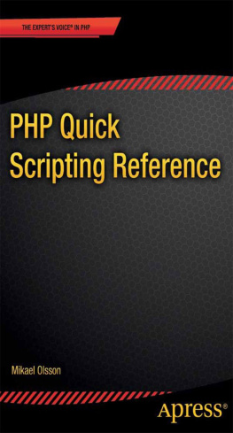 Mikael Olsson - PHP Quick Scripting Reference