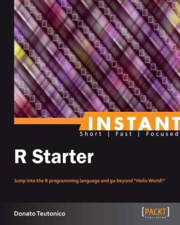 Donato Teutonico - Instant R Starter