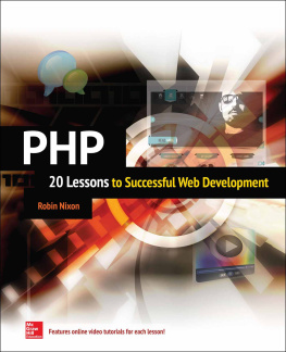 Robin Nixon - PHP: 20 Lessons to Successful Web Development