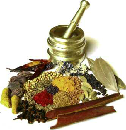 One of the traditional ways of grinding spices is in a mortar and pestle - photo 6