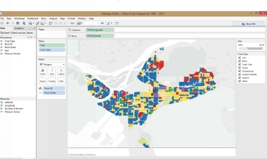 Tableau showing changes in landcover Tableau has training and demonstration - photo 2