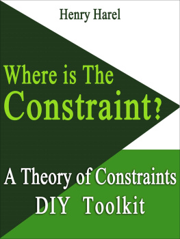 Henry Harel WHERE IS THE CONSTRAINT?