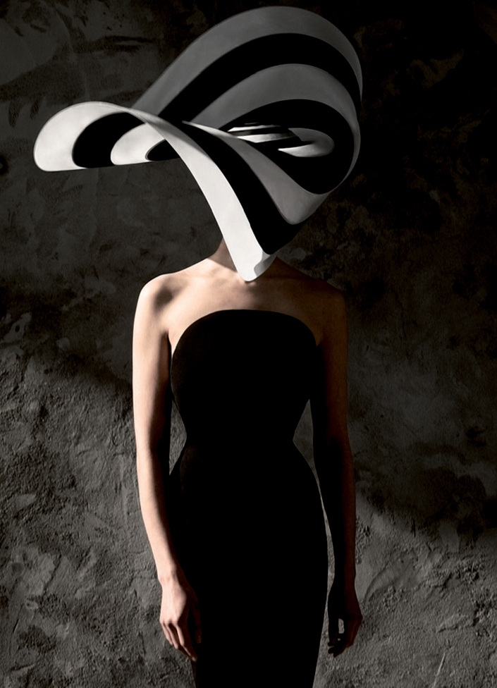 White and black silk hat Photography Philippe Kerlo Illustration by Philip - photo 7