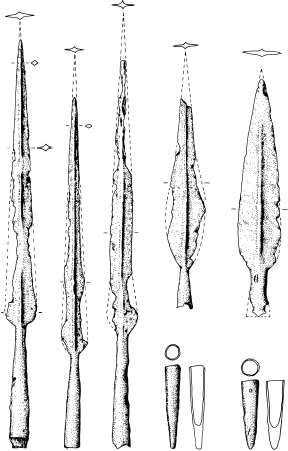 Gallic spearheads from Alesia scale 14 Peter A Inker 2007 Gallic - photo 29